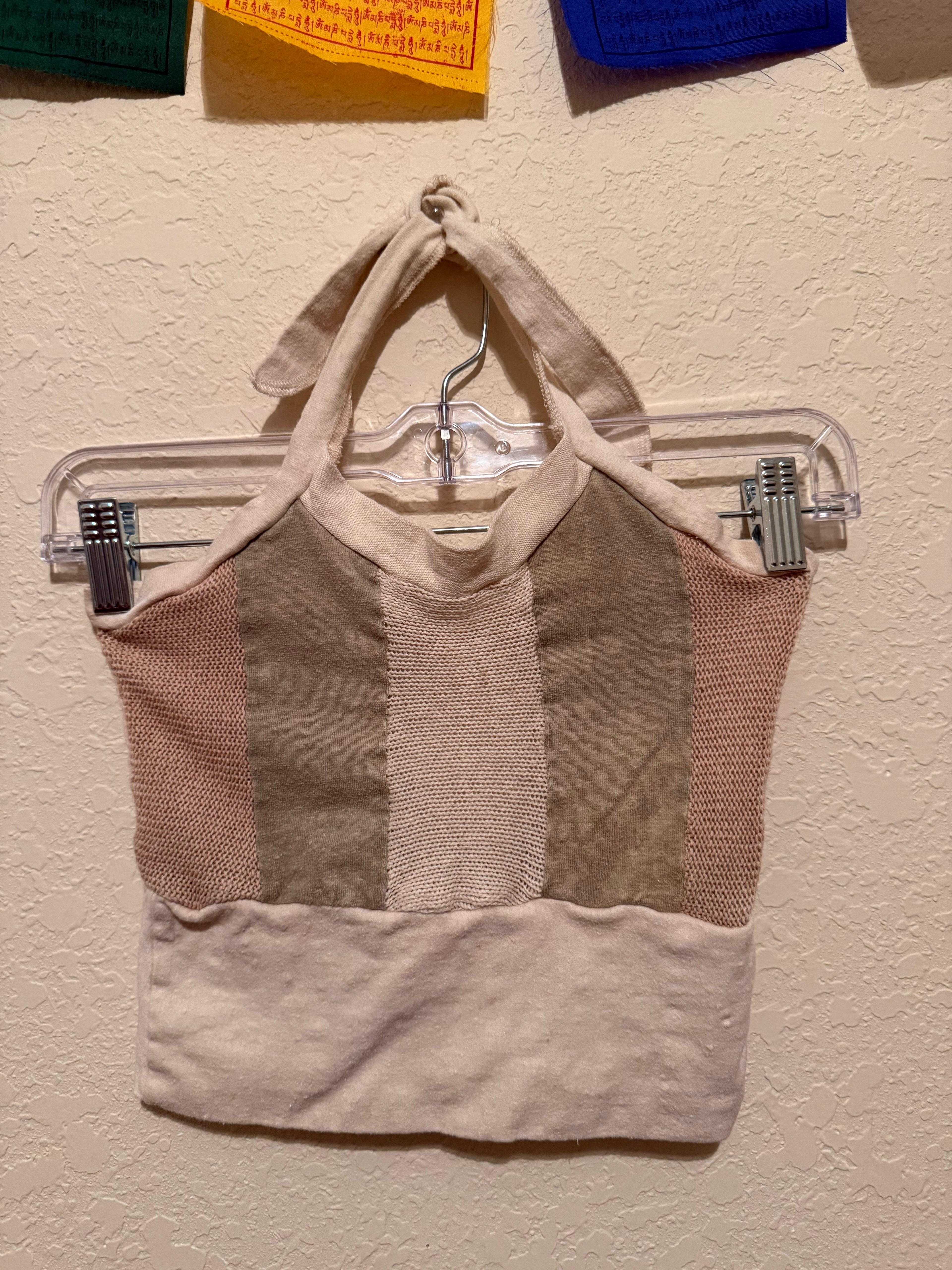 xs/s handmade dava threads halter top