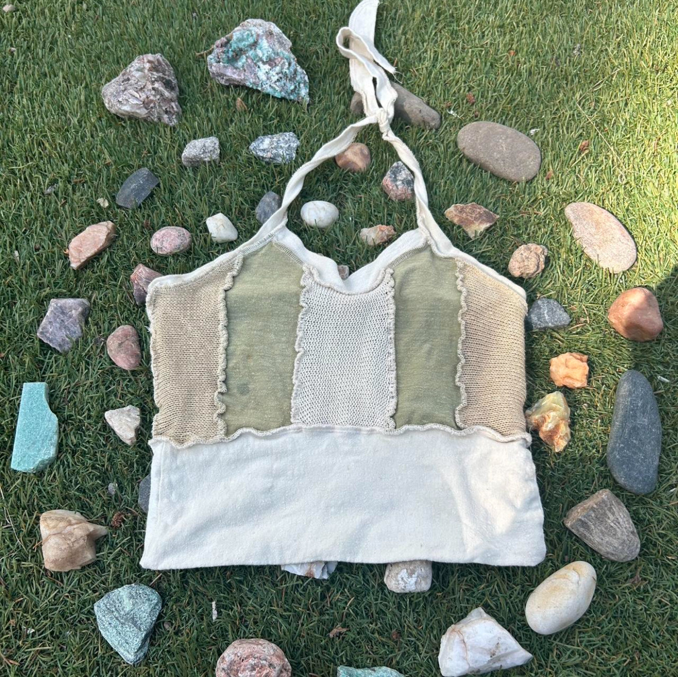 xs/s handmade dava threads halter top