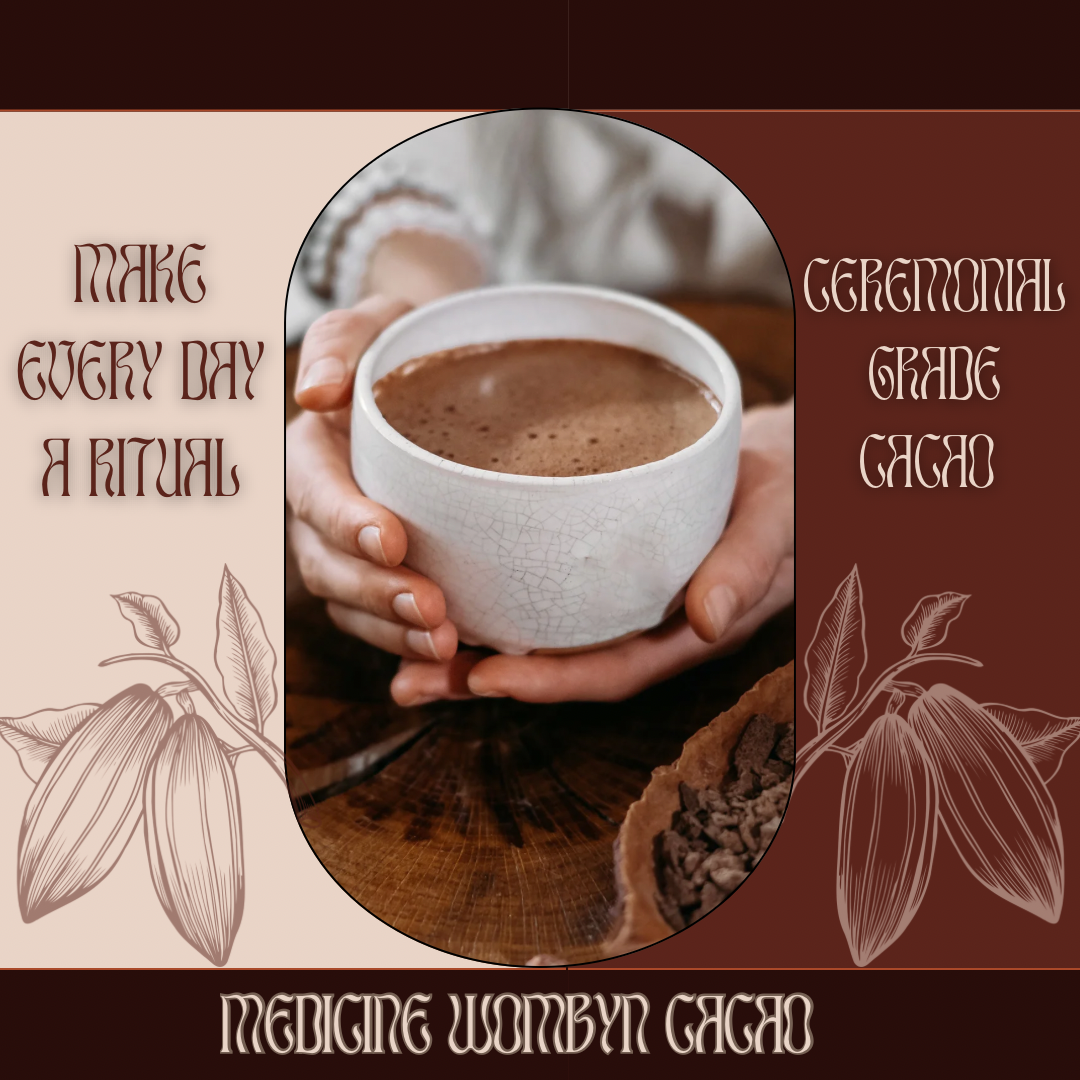 7oz ceremonial grade cacao by medicine wombyn cacao