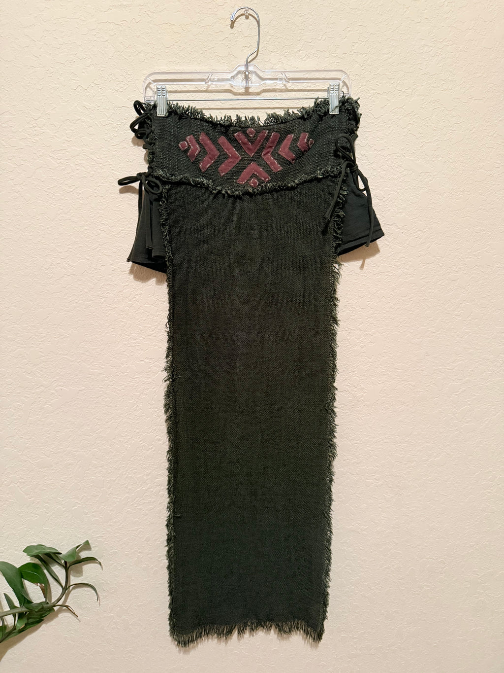 s tribal hemp skirt