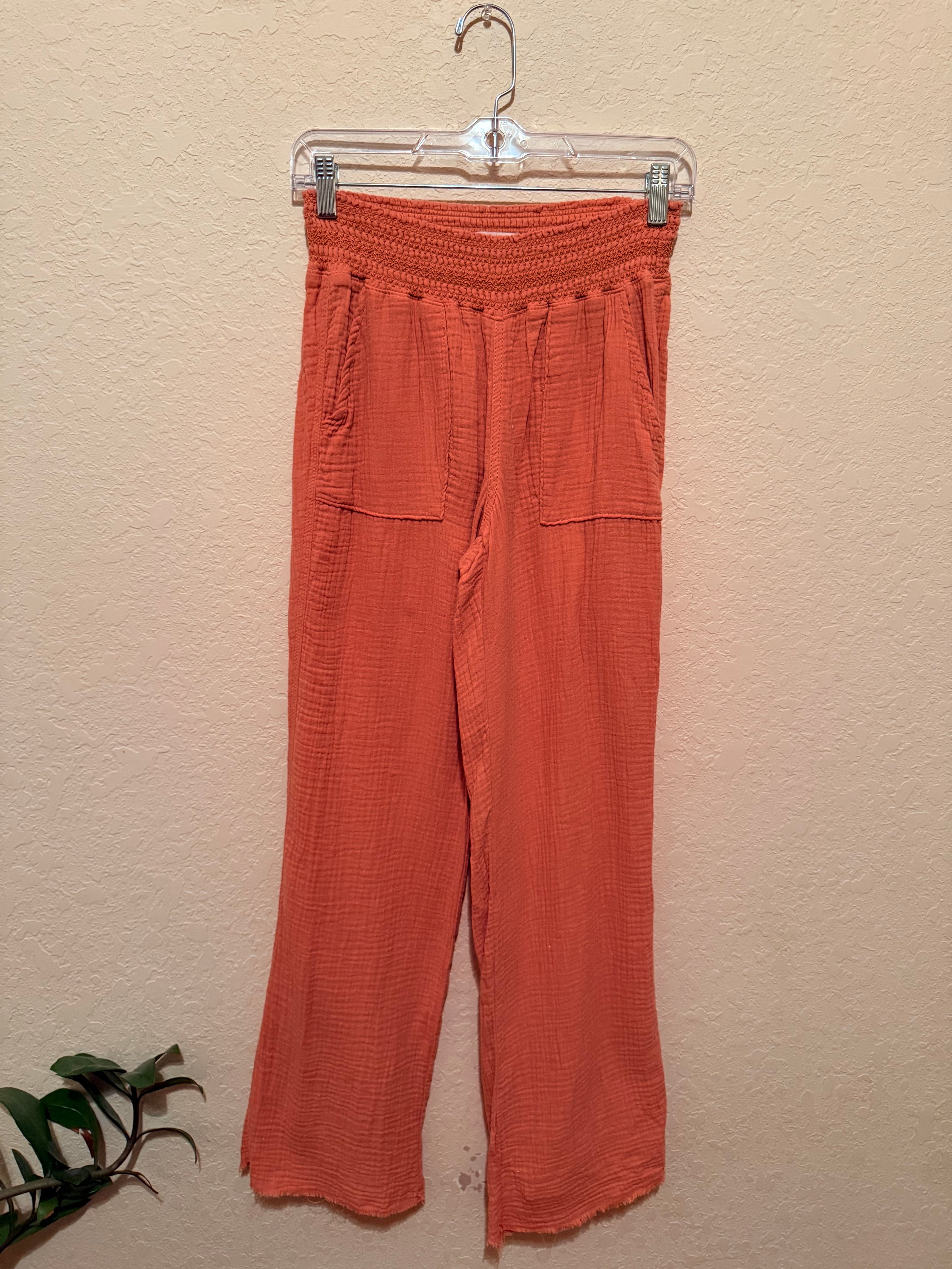 s cotton blush pants