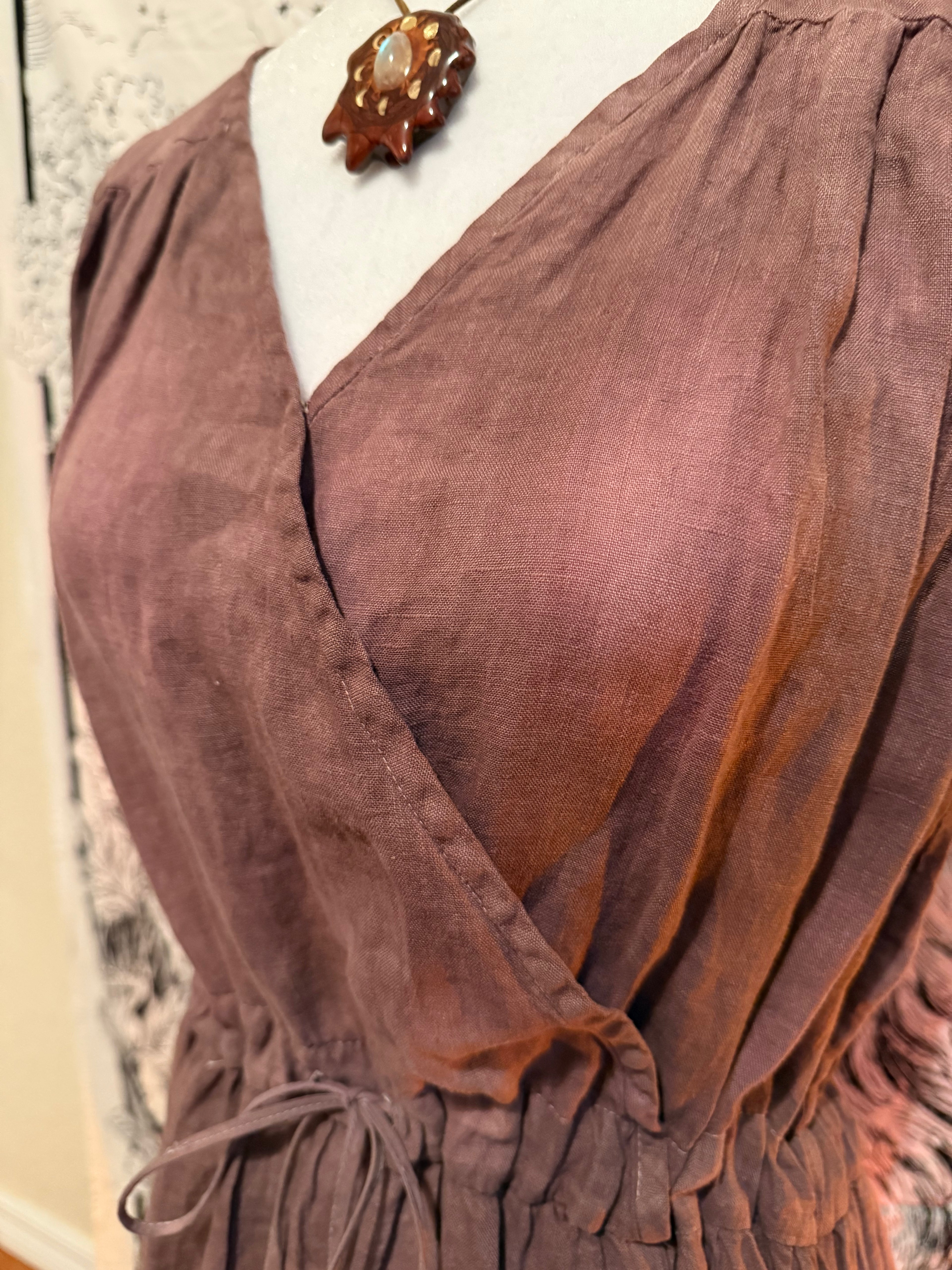 linen medium/large Oldeways.craft story sale dress