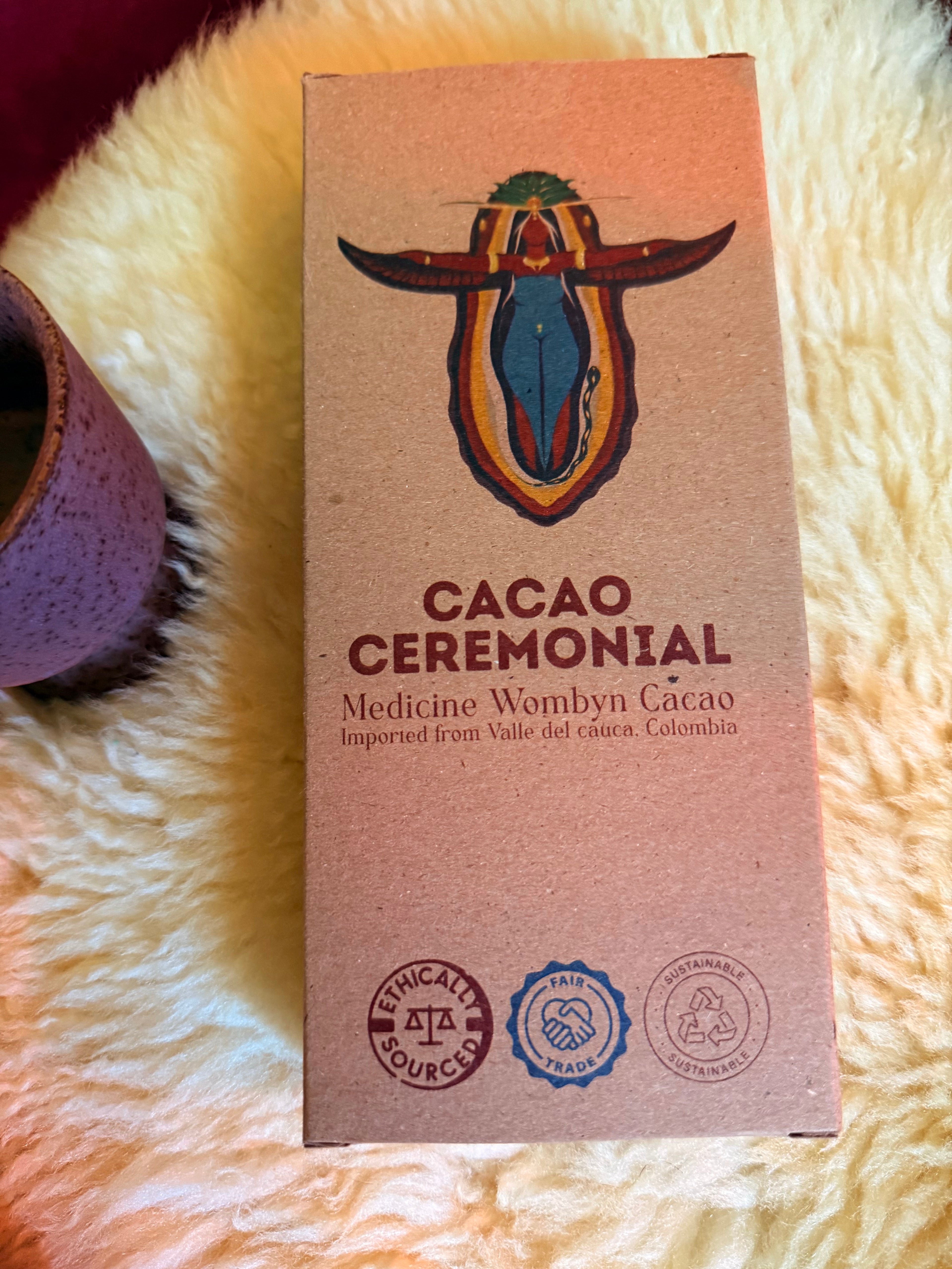 7oz ceremonial grade cacao by medicine wombyn cacao