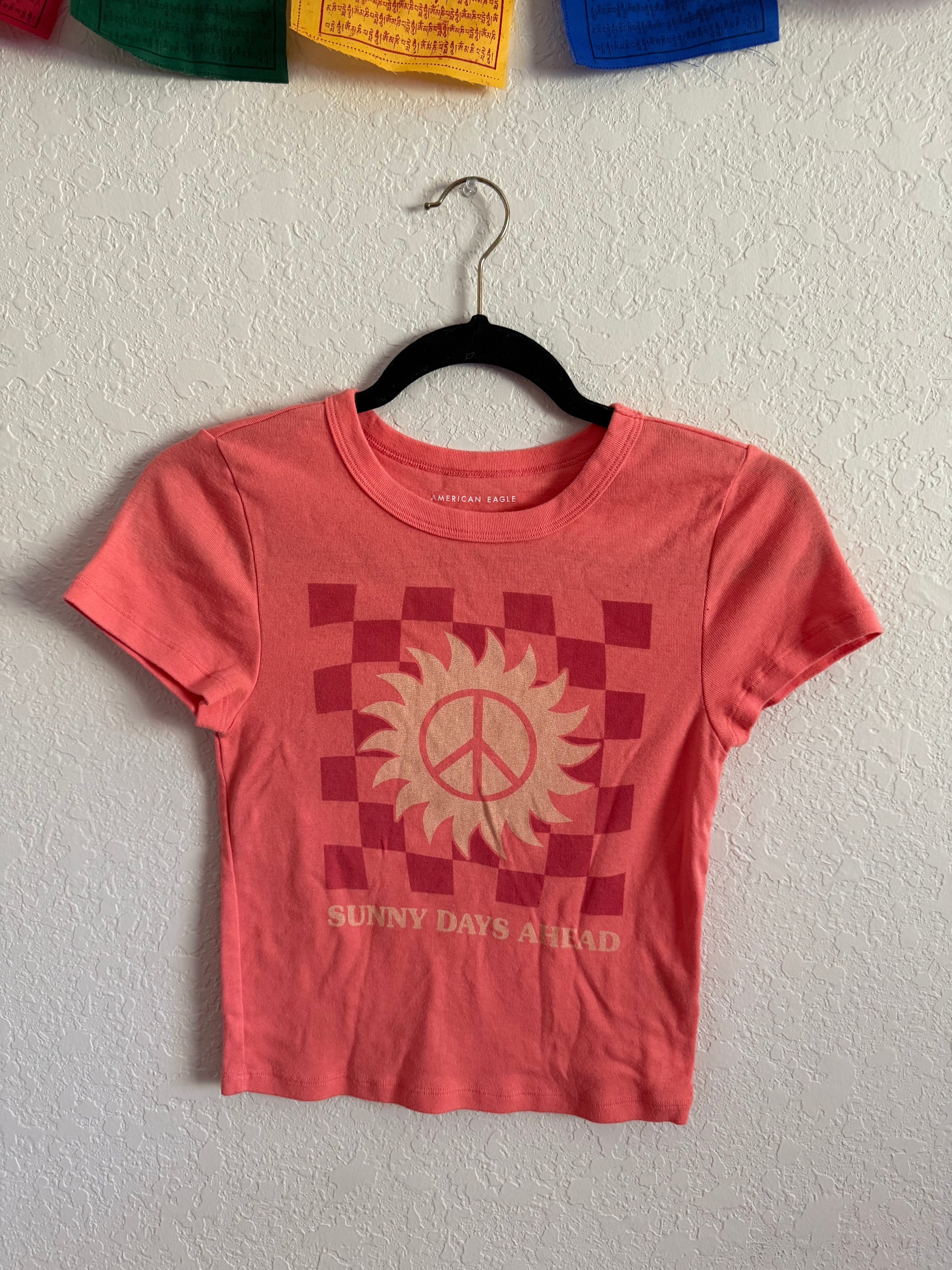 better days ahead crop tee