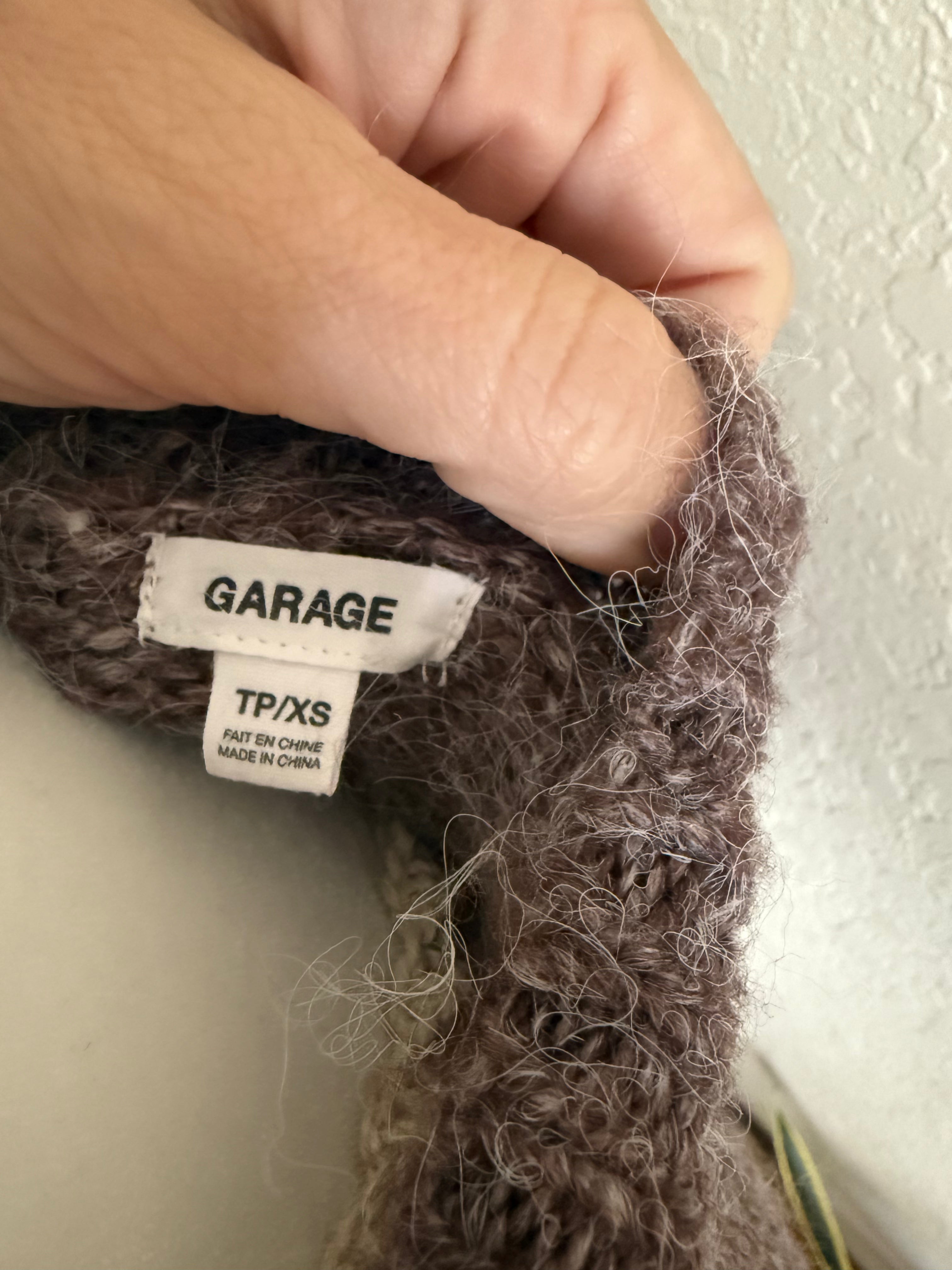 xs cozy garage sweater