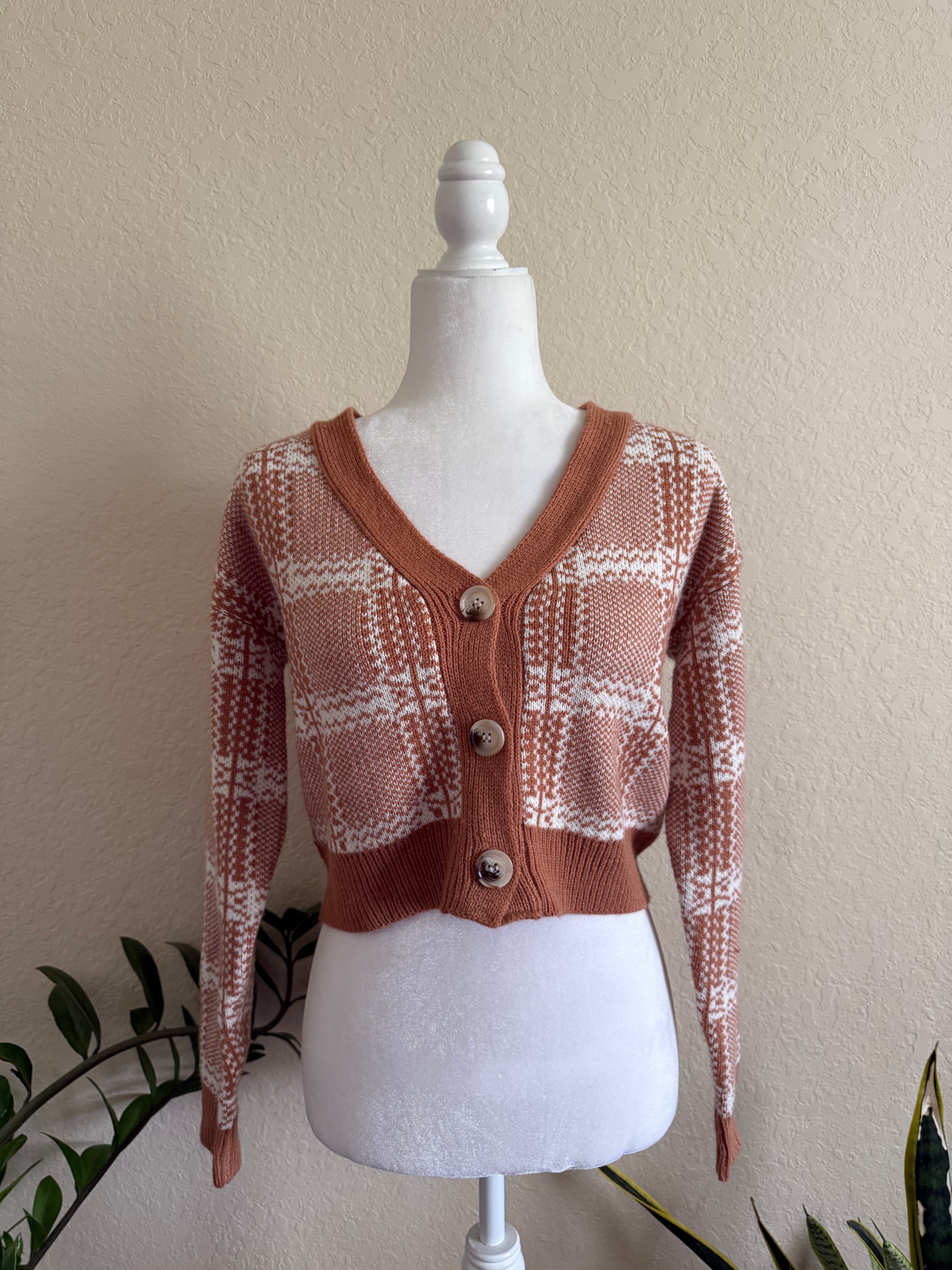 xs princess polly buttoned sweater