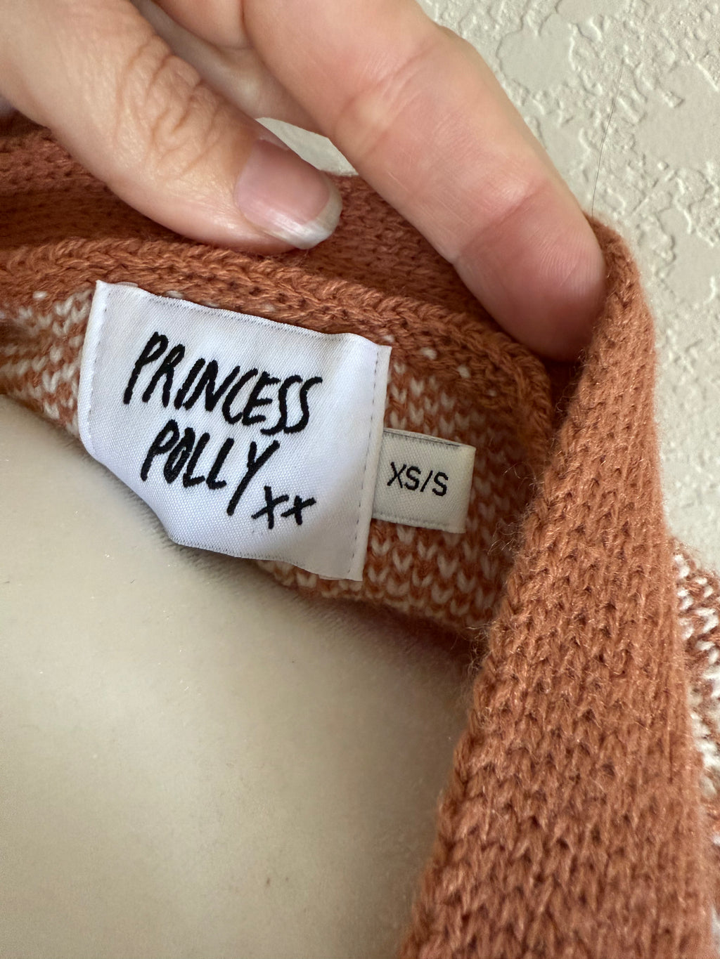 xs princess polly buttoned sweater