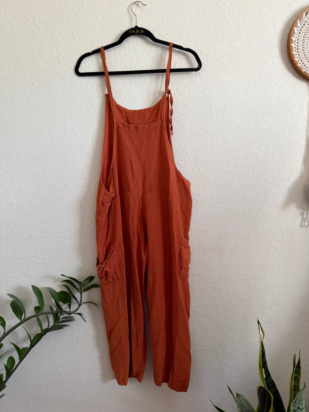 s/m hemp & cotton rustic romper