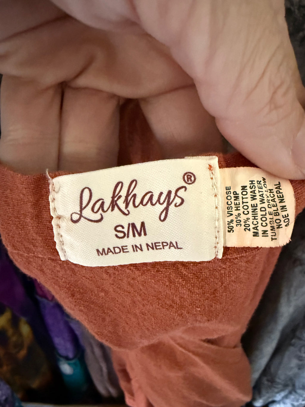 s/m hemp & cotton rustic romper