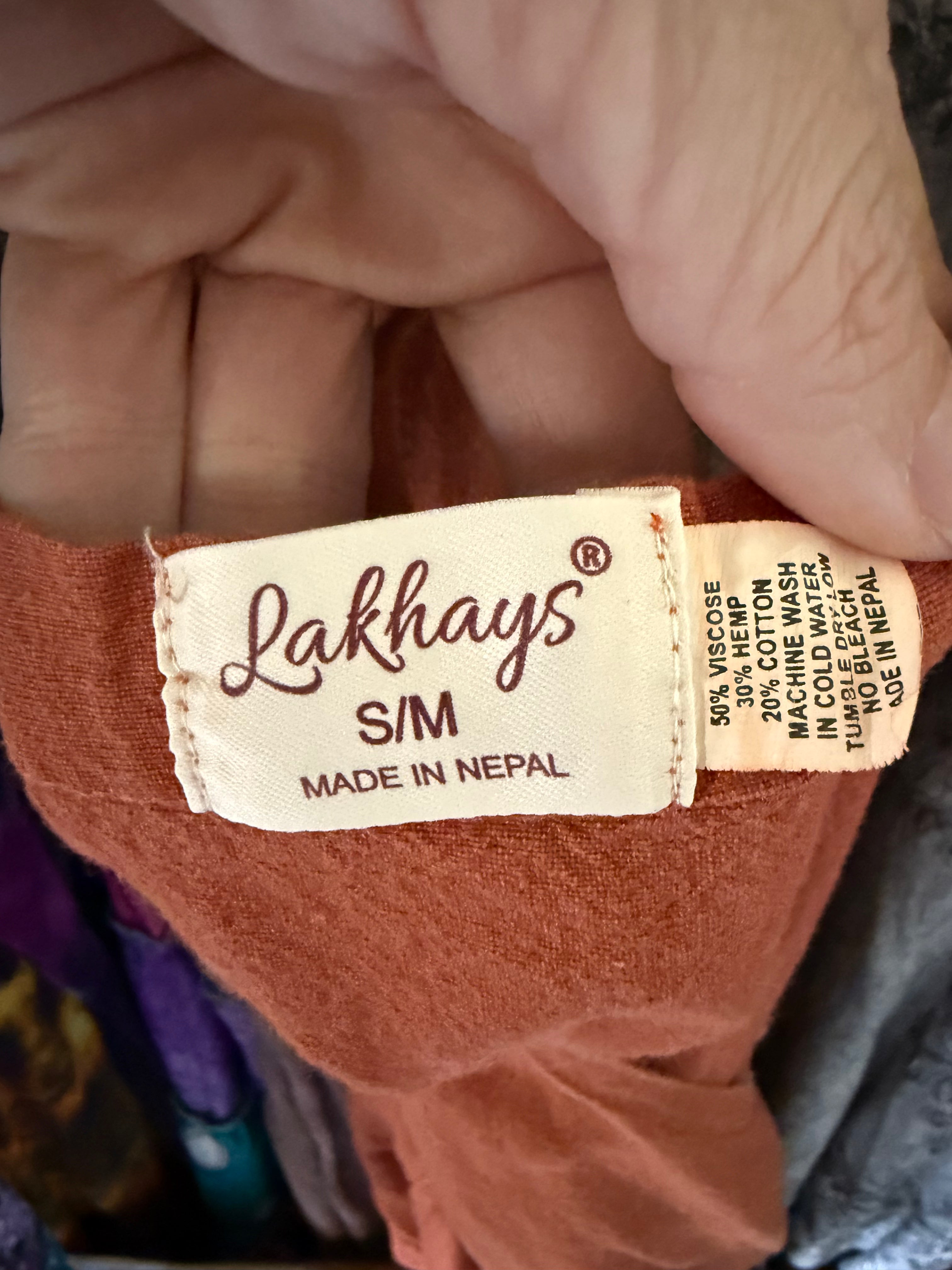 s/m hemp & cotton rustic romper